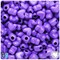 BeadTin Dark Lilac Opaque 12mm Heart (HH) Plastic Pony Beads (250pcs)